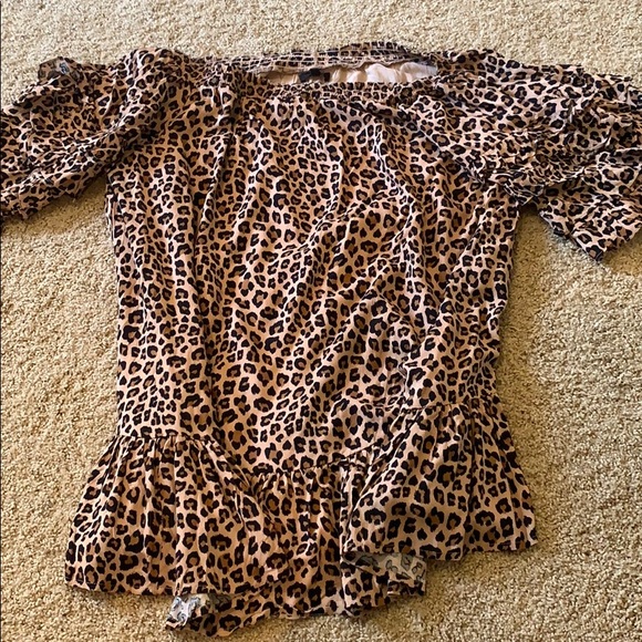 Vici Leopard Off the Shoulder Dress - Picture 3 of 4